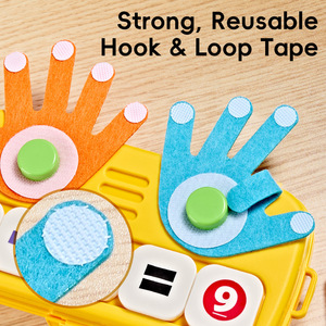Jouet éducatif Montessori pour apprendre à compter sur les doigts, puzzle d'apprentissage précoce, aides pédagogiques pour enfants de 3 à 6 ans, unisexe, maternelle, mathématiques, tout-petits - Product Image 2