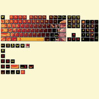 Custom Anime Keycaps Manufacturer Cartoon Style Mechanical Keycap Set 125 keys Switch Gamer Mechanical Keyboards