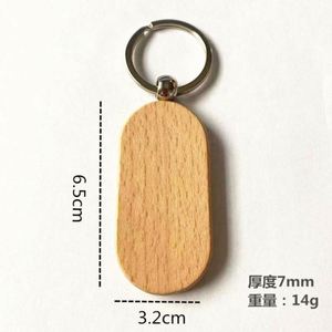 Design <b>Customized</b> Logo Laser Grave Wooden <b>Keychain</b> Business Gift Souvenir Wholesale Promotional Gift Key Holder Chain - Product Image 5