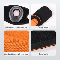 Rodillera ajustable de neopreno para rótula, con correa de rótula flexible de silicona, cómoda rodillera, n. °