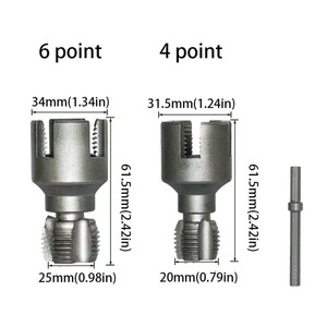 Bộ dụng cụ taro ống PVC 4 điểm 6 điểm, taro ren trong ngoài, dụng cụ mở ống nước PPR nhanh, dụng cụ taro ống nước - Product Image 6