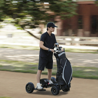 Skuter Golf Listrik ES1388 Pro Golf Cart Lipat 4 Roda Troli Golf 1600W Motor Ganda Belakang Baterai Lithium Langsung dari Pabrik