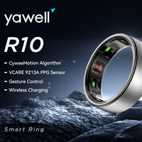Yawell 2025 Anneaux intelligents pour femmes, suivi de la fréquence cardiaque et de la santé, avec station de charge sans fil