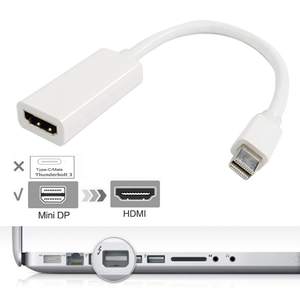 Cable <span class=keywords><strong>Convertidor</strong></span> Mini DisplayPort a HDMI SYONG, <span class=keywords><strong>Convertidor</strong></span> Mini DP Macho a HDMI Hembra 4K30Hz con Audio y Video para PC, Monitor - Product Image 1