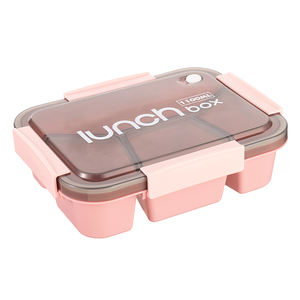 Mignon simple 0.8L 1.2L 3 compartiments pâtes riz stockage des aliments micro-ondes plastique boîte à <span class=keywords><strong>lunch</strong></span> enfants adulte boîte à bento pour bureau école - Product Image 3