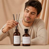 Diffuseur de parfum en verre à bâtonnets, senteur orange, petite production, parfum d'ambiance frais pour la maison, aromathérapie, assainisseur d'air, vente en gros