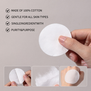 Tampons démaquillants en coton biologique SY482-484 pur pour le visage, les yeux et les ongles, 80 à 120 pièces - Product Image 2