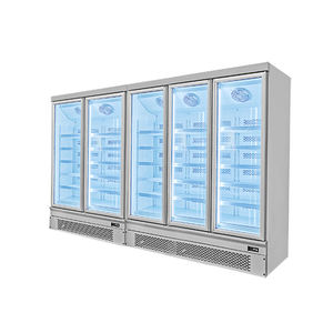 Congélateur frontal en verre de stockage frigorifique d'affichage de supermarché d'épicerie au détail - Product Image 5
