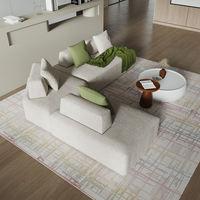 Kompaktes Modulares Schaumstoff-Sofa Langlebiger Stoff Chaiselongue Komprimierbares Sofa für Wohnzimmer Hotel Apartment Bürogebäude Lobby Geschäft