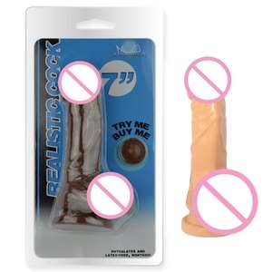 7-дюймовый реалистичный фаллоимитатор из ТПЭ с текстурированным стволом, гибкой конструкцией, мощной присоской, водонепроницаемый, без вибрации, для взрослых - Product Image 6