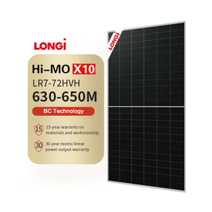 แผงโซลาร์เซลล์ Longi Hi Mo X10 Lr7-72Hvh 630-650M โมโนกลาส 630/635/640/645/650 วัตต์ LR7-72HVH Trina Perc Cell - Product Image 1