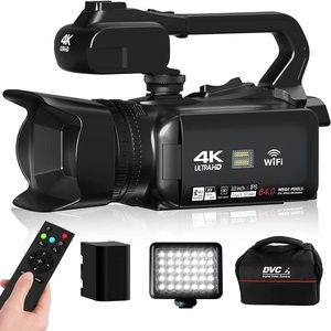 <span class=keywords><strong>Appareil</strong></span> <span class=keywords><strong>photo</strong></span> numérique 4K pour la photographie et l'enregistrement vidéo, 64MP avec écran tactile de 4,0 pouces et zoom numérique 18X pour le vlogging - Product Image 1