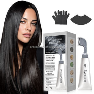 DYE EMPEROR Teinture capillaire permanente personnalisée avec peigne intégré, sans ammoniaque, sans peroxyde, couvrant à 100 % des <span class=keywords><strong>cheveux</strong></span> gris - Product Image 1