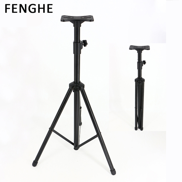 Y-501 OEM Professional Heavy Duty Iron+Plastic Speaker Stand Black Tripod Floor Height Adjustable Folding Accessories