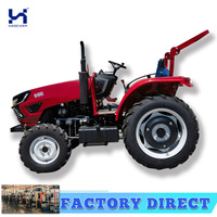Tracteur agricole 4x4 de 80 CV, puissant, diesel, pour le labour, le travail du sol, le semis, la culture et le transport de matériaux