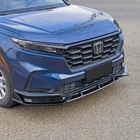 Spoiler de pare-chocs avant en ABS noir brillant, 3 pièces, pour CR-V 2023, installation facile, vente chaude