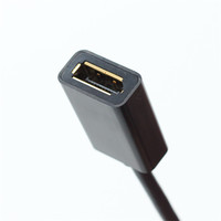 Adaptateur USB-C 3.1 Mâle-Femelle, Résolution 4K, Câble Blindé Tressé de 36 Pouces avec Gaine PVC, Conforme FCC, pour Connecteurs Dorés et Moniteur d'Ordinateur