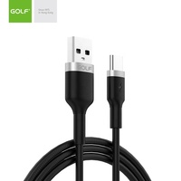 Kabel USB pengisi daya Cepat Tipe c 2,4 A kabel data USB-C ke usb A kepang nilon