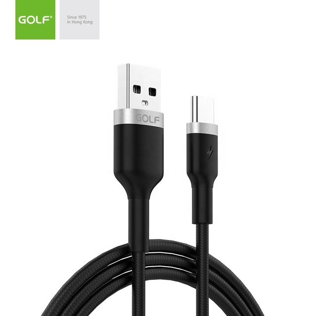 Hot Selling Nylon Braided USB-C to USB a Data Cable 2.4A Type c Fast Charger Cable Usb Cable