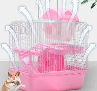 Fabricant en gros, cage à hamster portable de luxe en fer pliable, sur mesure