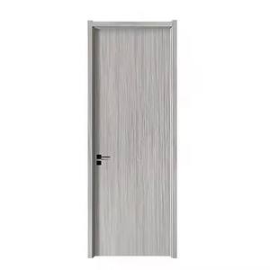 Vente en gros Appartement Chambre à coucher Porte intérieure en bois WPC affleurante personnalisée étanche - Product Image 2