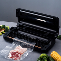 Machine de mise sous vide alimentaire électrique QH-25, 80 kPa, puissante, commerciale, portable, compacte, pour la cuisine domestique, automatique