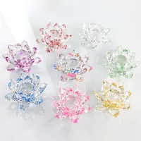 Crystal Glass Lotus Flower for Decoration