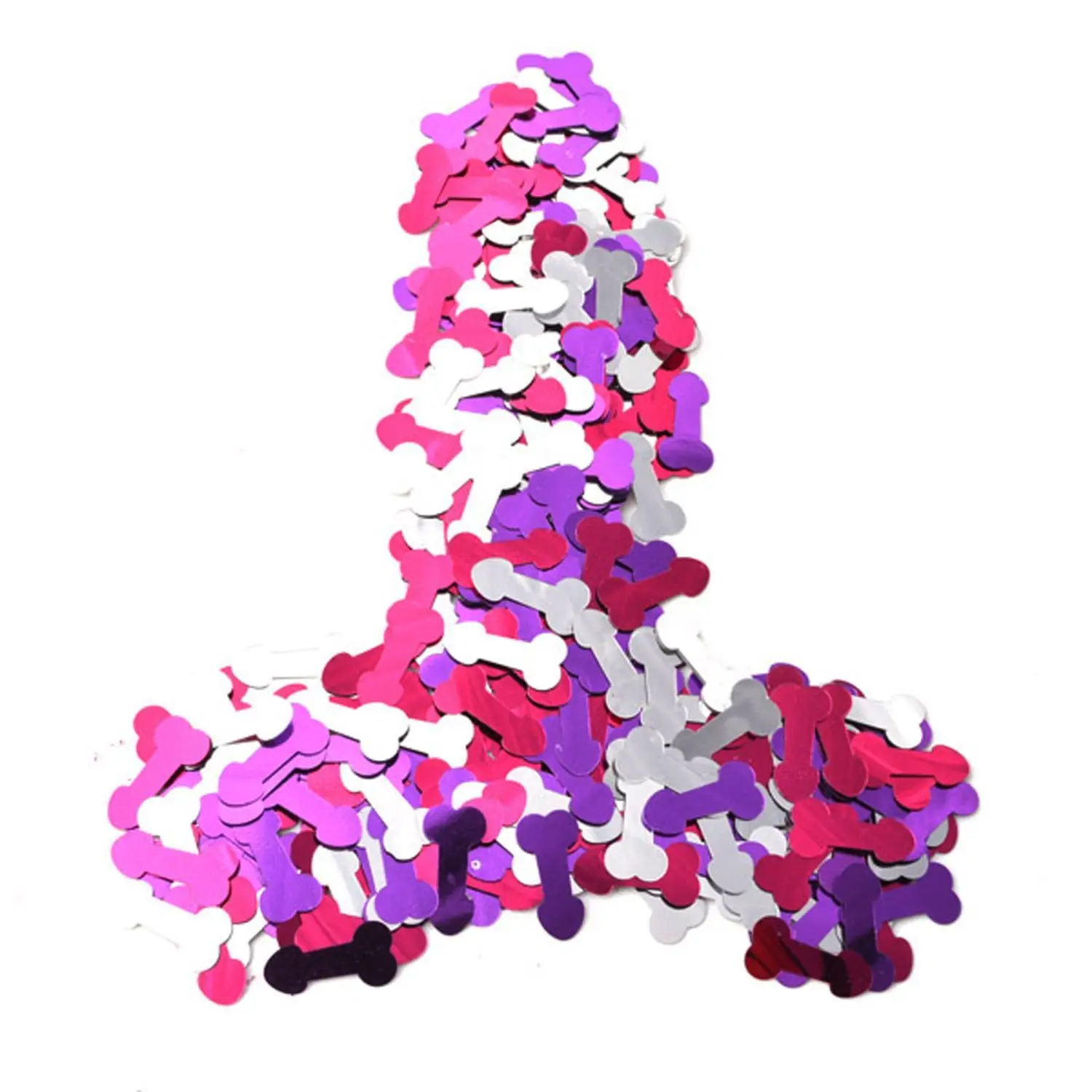 Vente en gros 15G de décoration de fête de jeune fille Paillettes PVC Pénis Confettis de table Confettis pour fête prénuptiale Filles Soirée