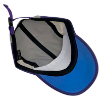 Casquette de sport légère et personnalisable pour hommes, séchage rapide, logo brodé à rayures 5 panneaux pour la course à pied et la pêche, vente en gros