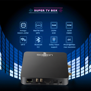 Boîtier Smart TV Android 9 AM6 AM6B Plus 4 Go DDR4 32 Go Amlogic S922X Wifi 6 <span class=keywords><strong>LAN</strong></span> 1000M Décodeur 4K - Product Image 3