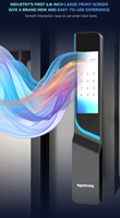 3D gezichtsherkenning TUYA slimme deurvergrendelingscamera biometrische vingerafdrukbeveiliging volautomatische slimme vergrendeling voor aluminium Cloud