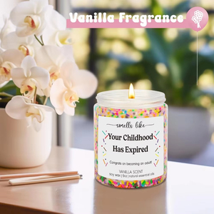 Gâteau d'anniversaire au soja naturel <span class=keywords><strong>Bougie</strong></span> parfumée unique avec gâteau d'anniversaire Notes de crème au beurre <span class=keywords><strong>Bougie</strong></span> de cadeaux d'aromathérapie pour la relaxation - Product Image 2
