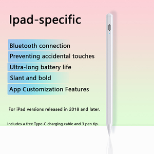 สไตลัสสำหรับ <span class=keywords><strong>Apple</strong></span> Pencil 2 <span class=keywords><strong>1</strong></span>, ชาร์จและจับคู่แบบไร้สายสำหรับ iPad ดินสอปากกาเอียงปฏิเสธฝ่ามือสำหรับ iPad Air Pro 11 12.9 - Product Image 5