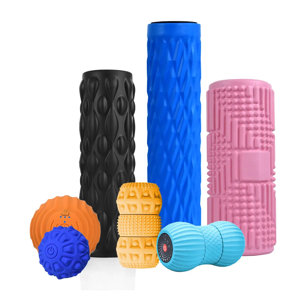 Gym Fitness Apparatuur Aanpasbare Eva Foam Roller Kit Met Spier Roller Stok