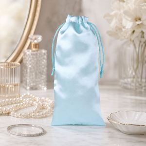 Satin Drawstring <b>Bags</b> Soft <b>Fabric</b> <b>Gift</b> Pouches for Jewelry Cosmetics Wedding Favors and Small Item Packaging - Product Image 4