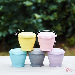 Vente en gros de tasses à eau pliables mignonnes et adorables, tasses Macaron, adaptées à une utilisation en extérieur, tasses compressibles de 180 ml - Product Image 2
