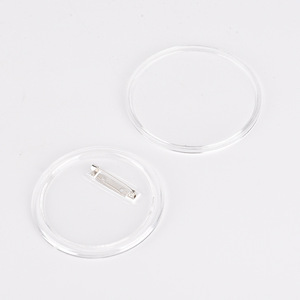 Kích thước lớn 75mm/79mm Tùy chỉnh hình ảnh nút vòng tùy chỉnh thăng hoa trống nhựa acrylic huy hiệu nút - Product Image 6