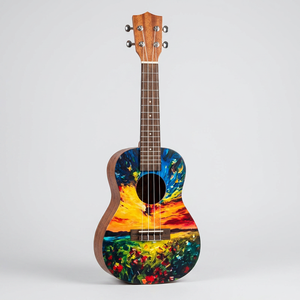 Ukelele con Impresión UV de 21 y 23 Pulgadas, Guitarra Acústica con Diseño Gráfico Impreso Digitalmente, con Patrones Personalizados para Principiantes, OEM - Product Image 3
