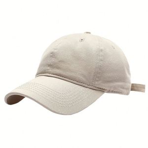 Casquette de baseball unisexe en coton à 6 panneaux, broderie personnalisée, motif uni, casquettes pour papa, pour le sport et un usage décontracté - Product Image 1