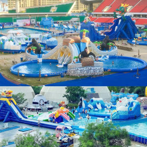 Vente chaude <span class=keywords><strong>Toboggan</strong></span> aquatique <span class=keywords><strong>gonflable</strong></span> commercial de grande taille avec <span class=keywords><strong>piscine</strong></span> combinée Parc aquatique <span class=keywords><strong>pour</strong></span> enfants Fabricants Prix de gros - Product Image 5