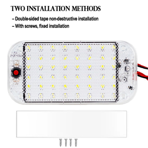 Luces de Lectura Ultrafinas Blancas de 6000k DC12-85V para Automóvil, 48 LED, Lámpara de Lectura Interior para Techo de Automóvil, Camioneta, RV, Van - Product Image 3