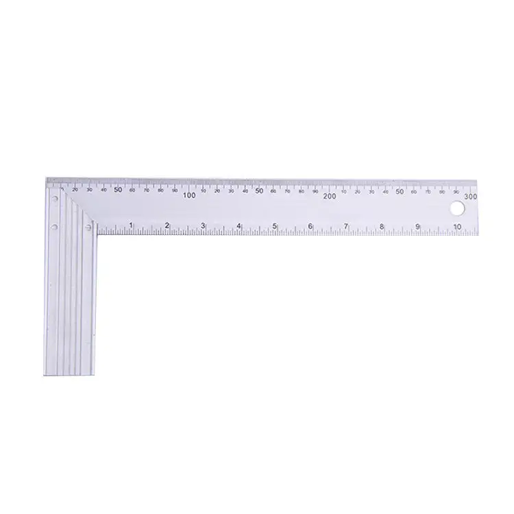 Измерительный инструмент 6 дюймов/150 мм металлическая длинная линейка сверхмощная Метрическая линейка для экстерьера и квадрат для левшей