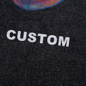 Người Đàn Ông Của Giản Dị T-Shirt Axit Rửa Cao Trọng Lượng Tinh Khiết Cotton Nhiệt Đáp ứng In T-Shirt - Product Image 4