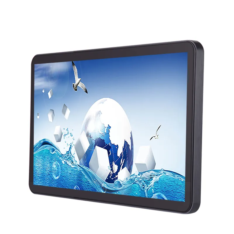 Pantalla LCD de navegación marina de 18,5 pulgadas IP65 impermeable a prueba de polvo industrial monitor de pantalla táctil capacitiva