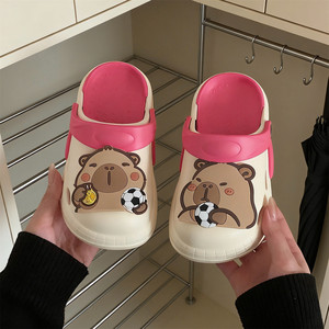 XIXITIAO <span class=keywords><strong>Zuecos</strong></span> Virales de Capibara con Soporte de Arco, Zapatos a Juego para la Familia, Sandalias Antideslizantes para Playa y Piscina para Niños y Adultos - Product Image 2