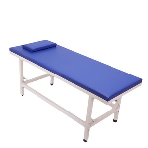 Lit de massage en éponge PU haute densité 180x60cm avec oreiller pour usage en spa, salon ou clinique - Product Image 1