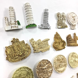 Juego de imanes de resina para nevera con diseño de lugares emblemáticos de Italia, recuerdo de viaje europeo, decoración para el hogar - Product Image 4