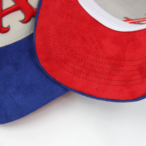 Özel iki ton erkek kadın beyzbol şapkası Gorras 5 Panel 3D puf nakış Logo siyah yeşil pamuk beyzbol şapkaları - Product Image 6