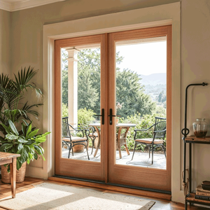 Porte à battant moderne en aluminium pour villa, sur mesure, résistante aux intempéries, à rupture de pont thermique, porte d'entrée sécurisée - Product Image 2