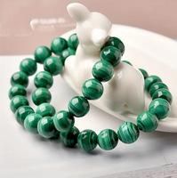Bracelet en pierres naturelles tendance, perles de 8 mm, malachite, onyx noir, bijoux en gros, nouvelle collection, cadeau idéal